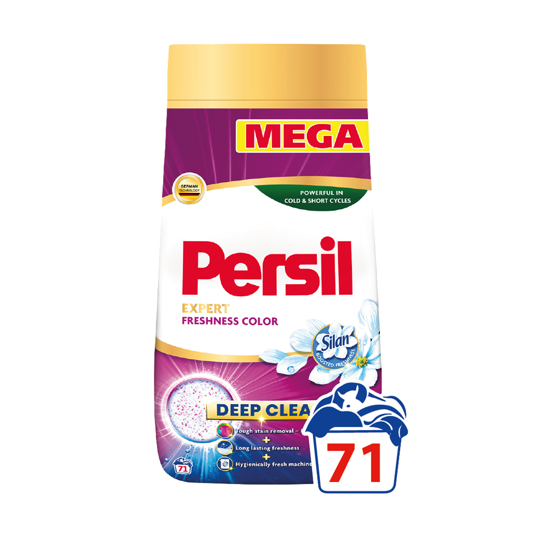Пральний порошок Persil Expert Color Deep Clean Свіжість від Silan, автомат, 71 цикл прання, 10.65 кг