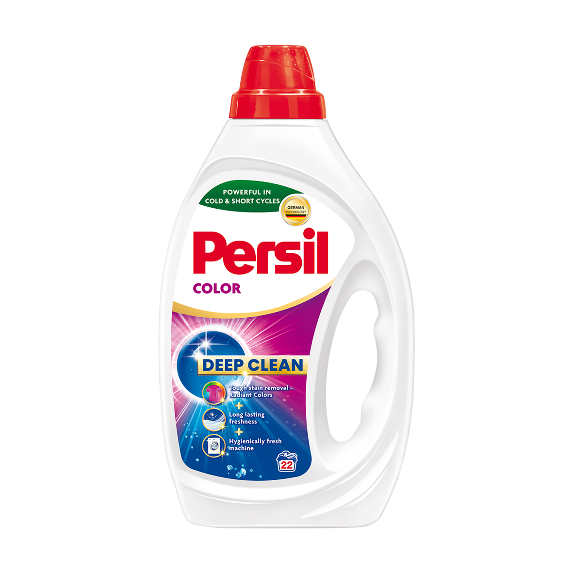 

Гель для прання Persil Color Deep Clean, 22 цикли прання, 990 мл