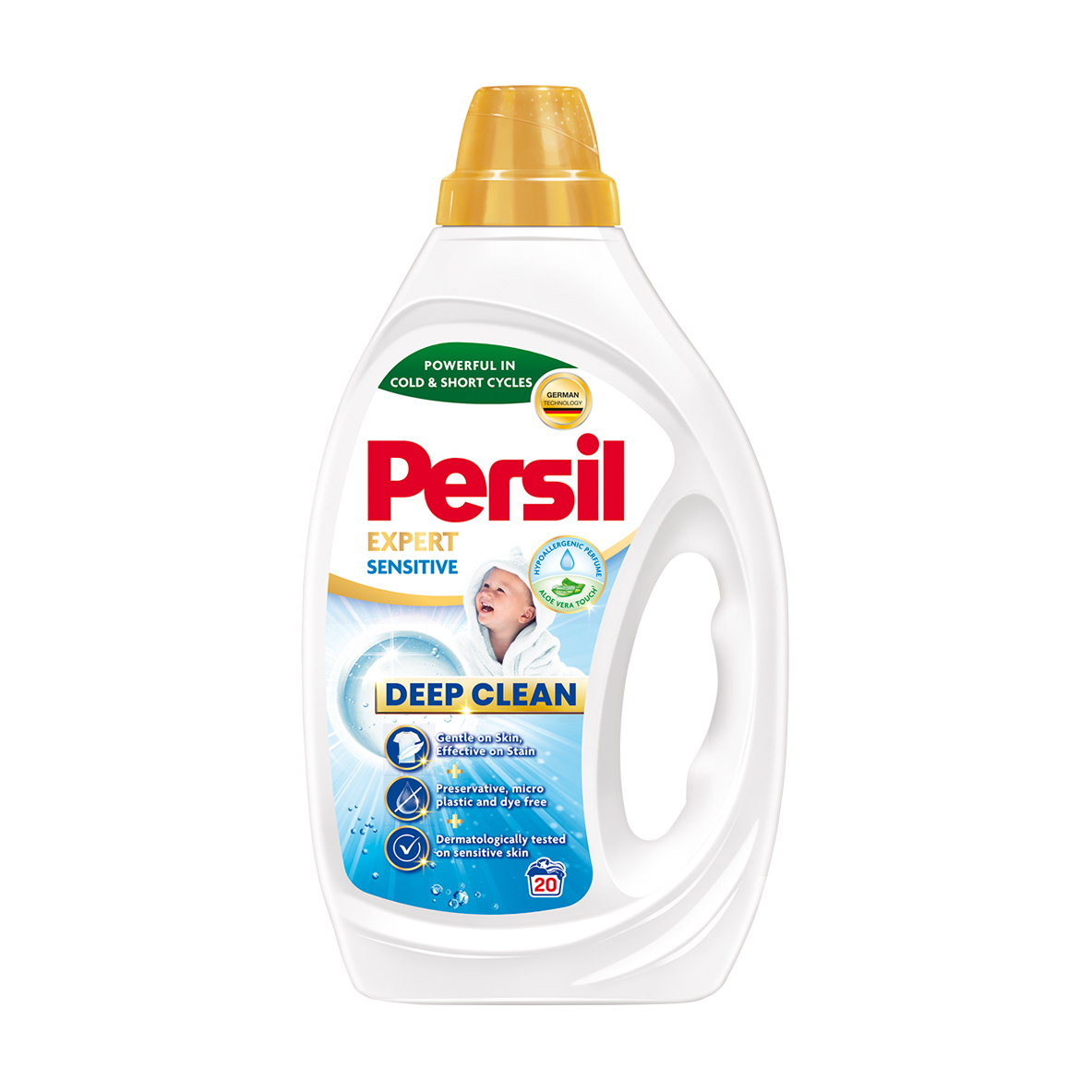 

Гель для прання Persil Expert Sensitive Deep Clean, 20 циклів прання, 900 мл