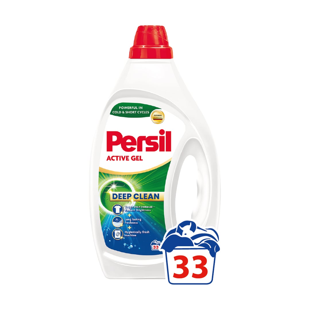 Гель для прання Persil Active Gel Deep Clean, 33 цикли прання, 1.485 л