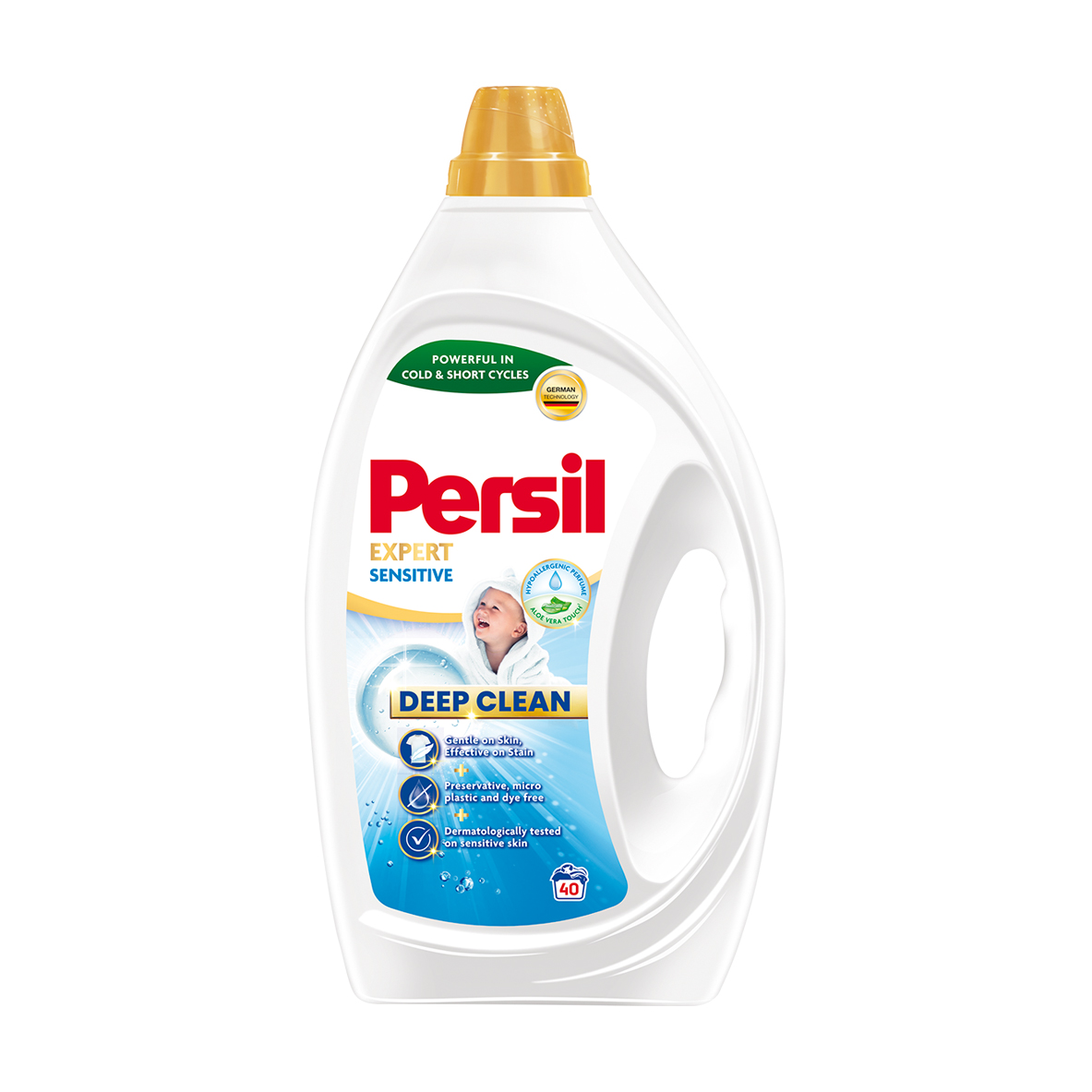 

Гель для прання Persil Expert Sensitive Deep Clean, 40 циклів прання, 1.8 л