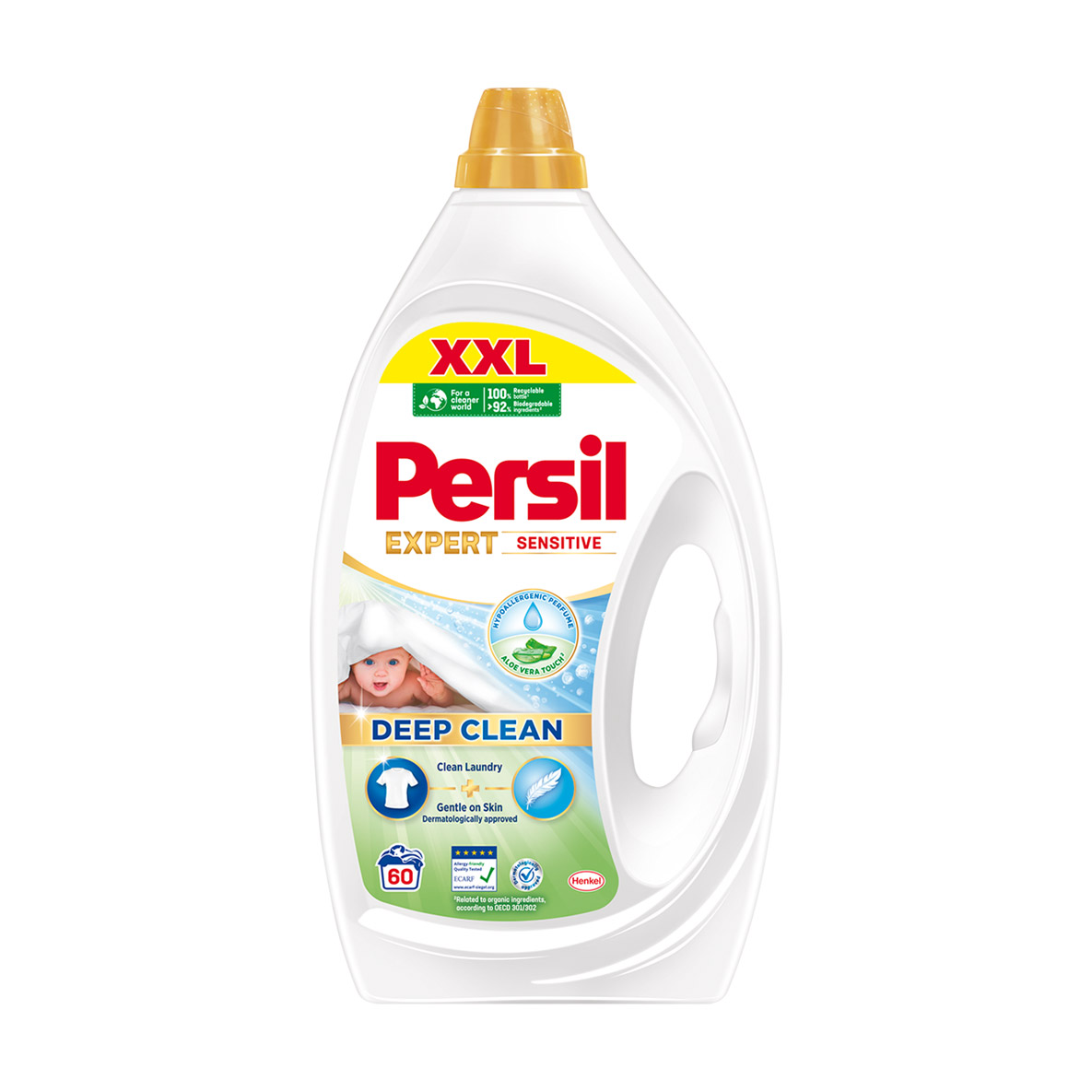 

Уцінка! Гель для прання Persil Expert Sensitive Deep Clean, 60 циклів прання, 2.7 л