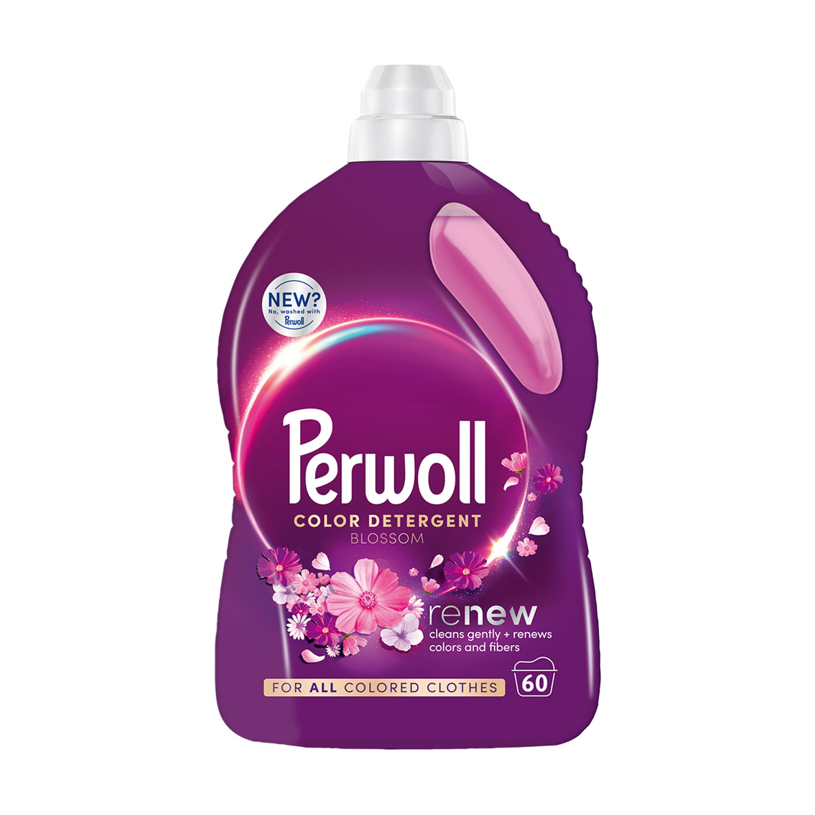 

Засіб для делікатного прання Perwoll Renew Color Detergent Blossom Відновлення та аромат, для кольорових речей, 60 циклів прання, 3 л