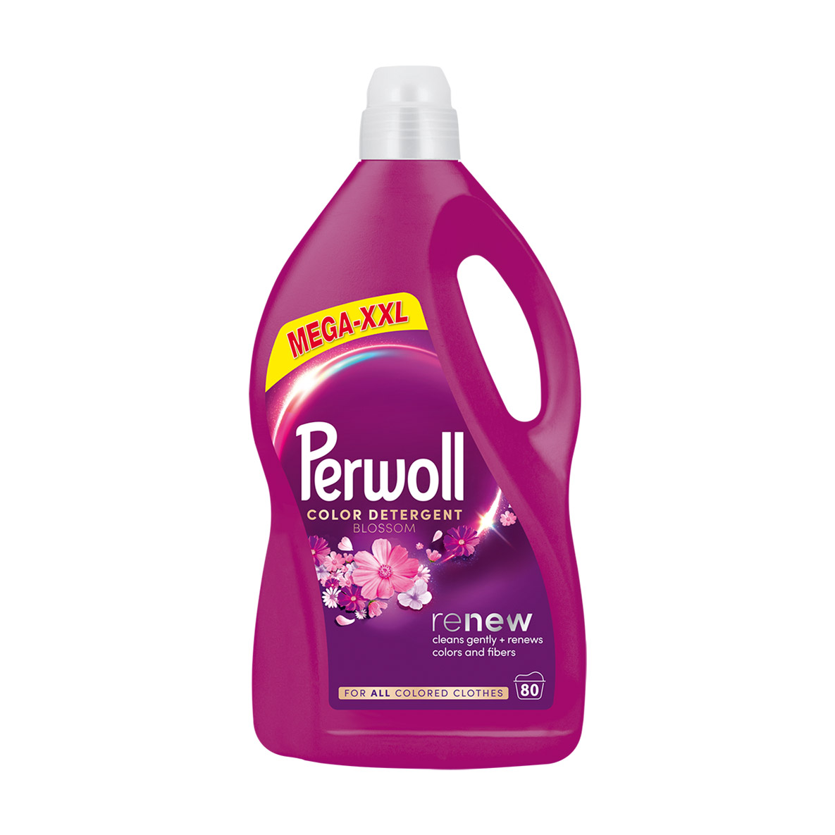 

Засіб для делікатного прання Perwoll Renew Color Detergent Blossom Відновлення та аромат, для кольорових речей, 80 циклів прання, 4 л