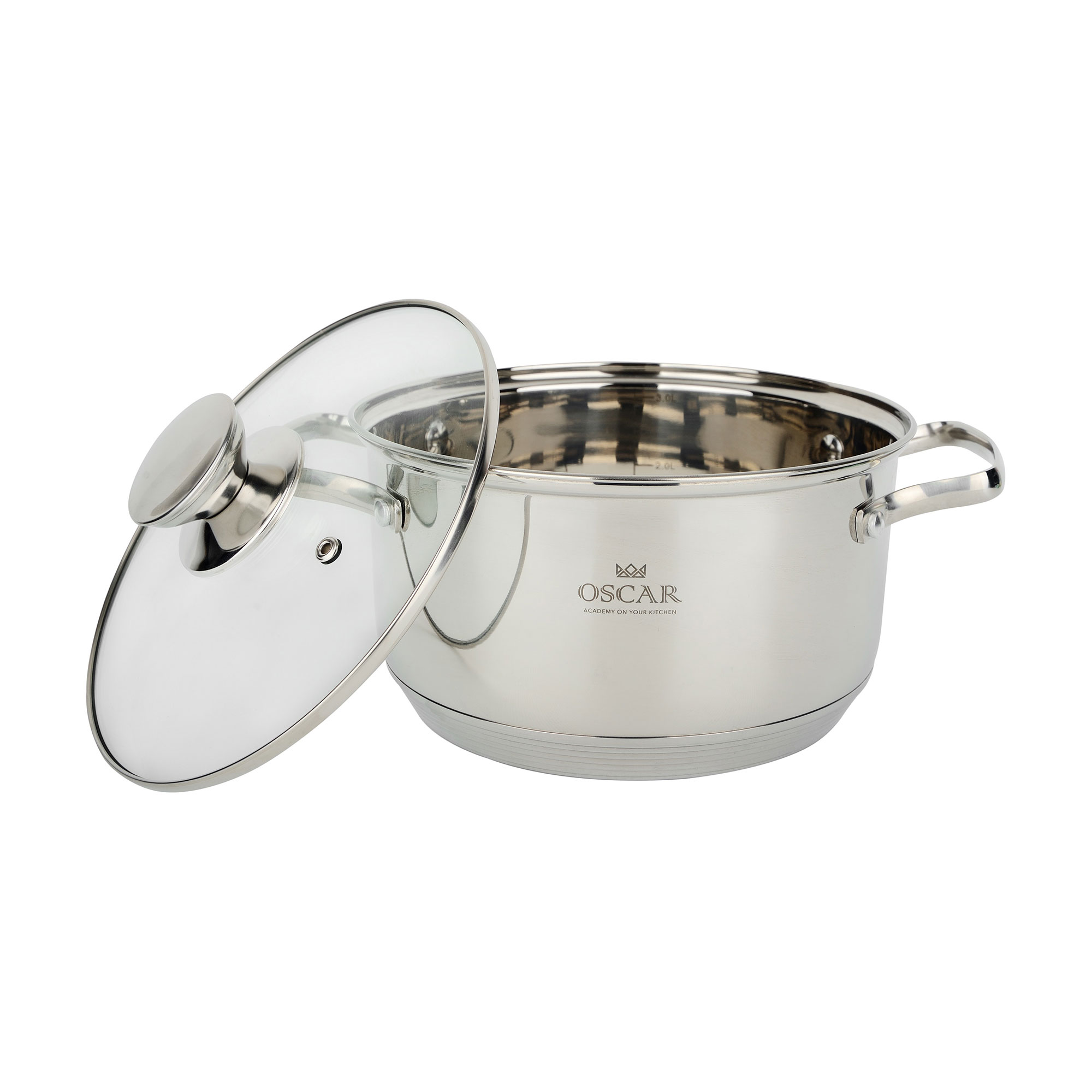 

Каструля Oscar Grand з кришкою, 20 см, 3.15 л (OSR-2001-20)