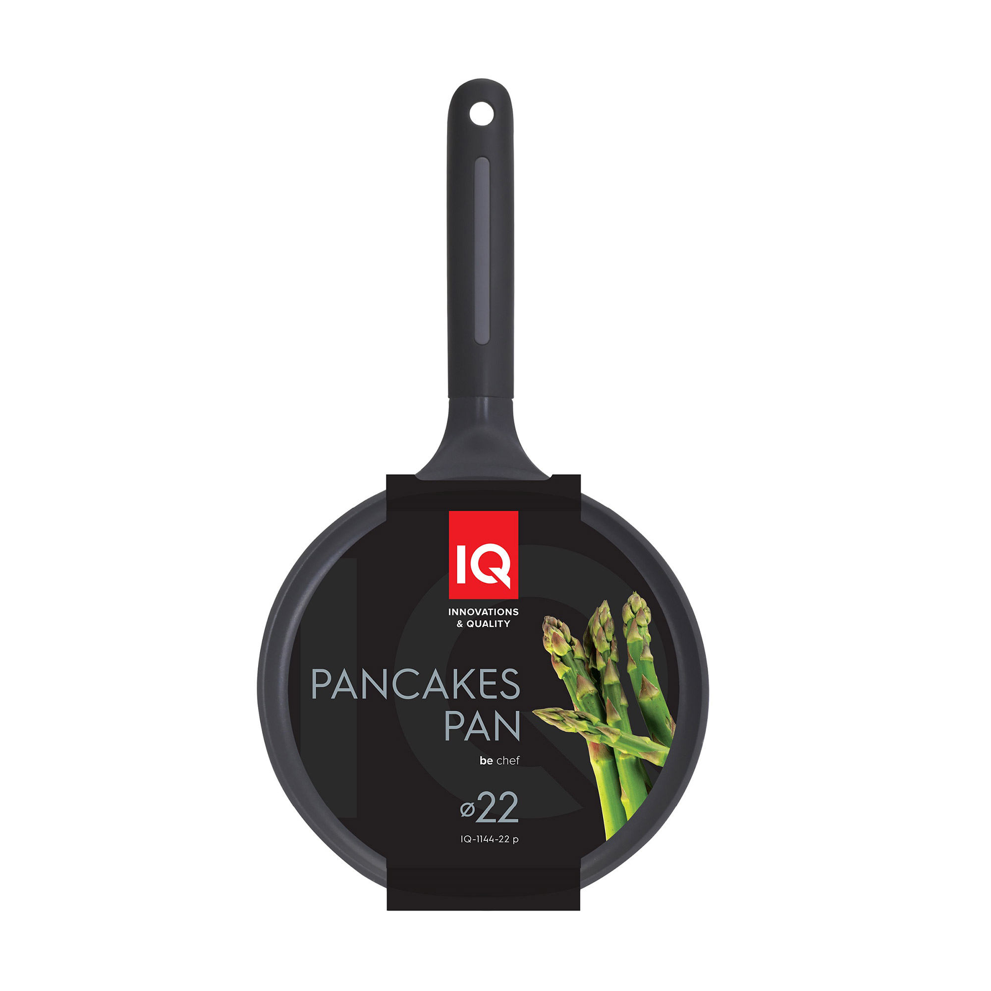 

Сковорода для млинців IQ Be Chef без кришки, 22 см (IQ-1144-22 p)
