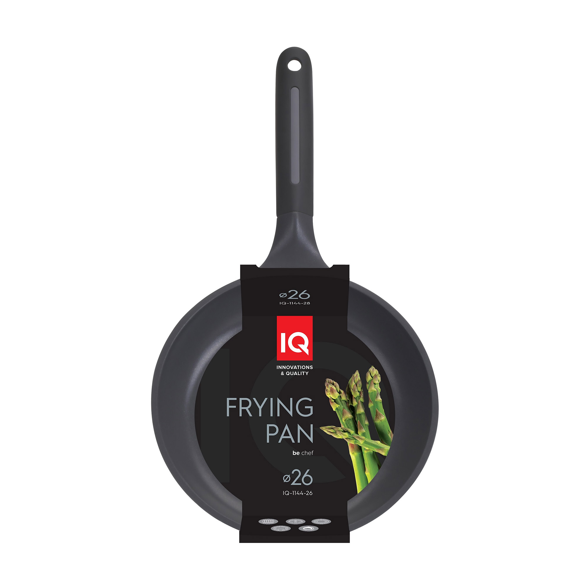

Сковорода IQ Be Chef без кришки, 26 см (IQ-1144-26)