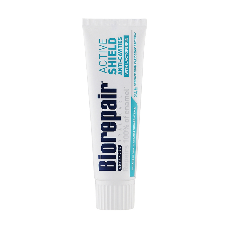 

Зубна паста Biorepair Advanced Active Shield Anti-Cavities Активний захист від карієсу, 75 мл
