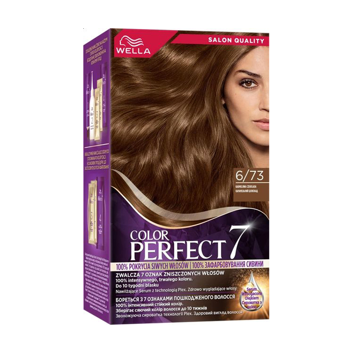 

Уцінка! Стійка крем-фарба для волосся Wella Color Perfect 7, 6/73 Карамельний шоколад, 135 мл