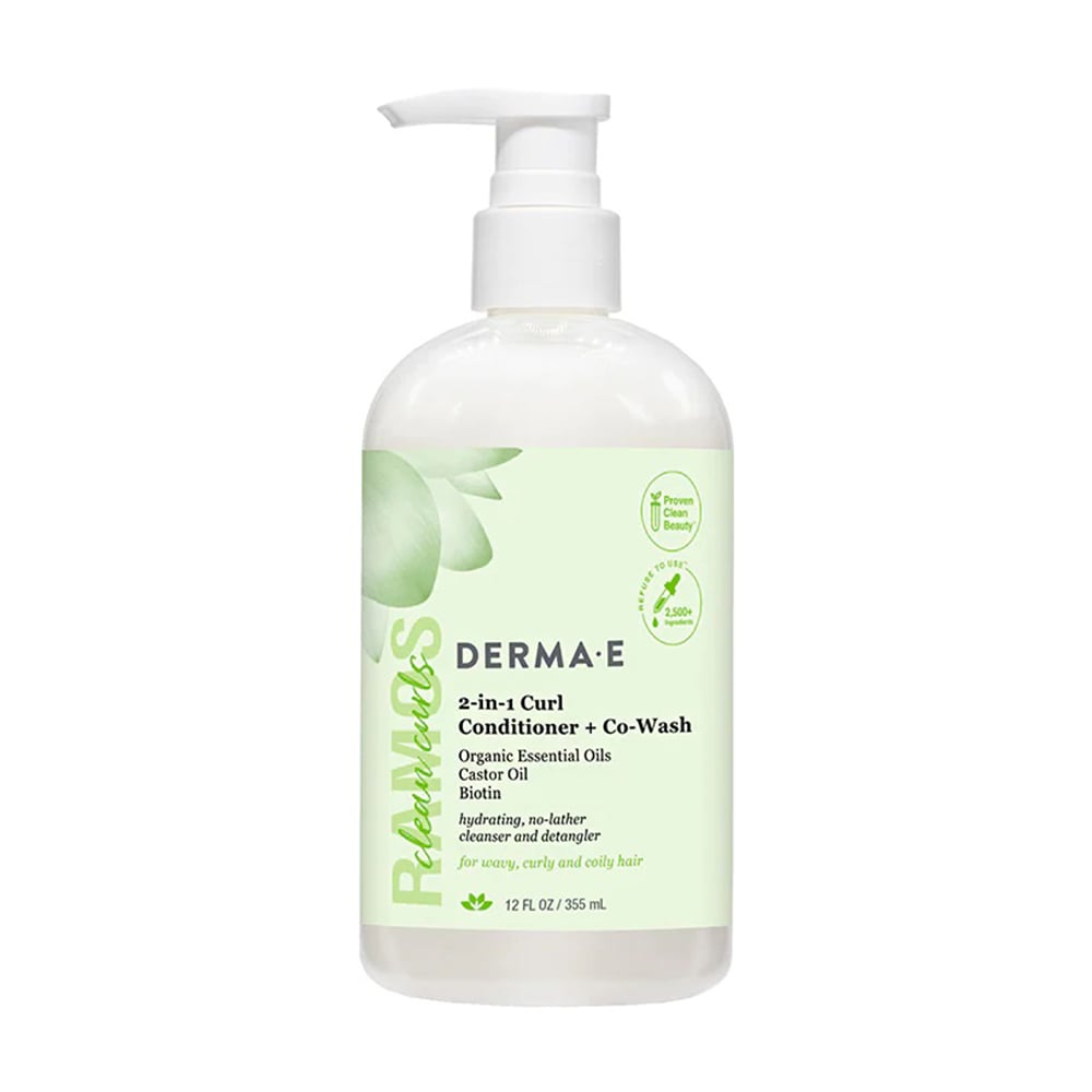 Уцінка! Кондиціонер та спільне миття для волосся 2в1 Derma E 2-In-1 Curl Conditioner + Co-Wash, 355 мл