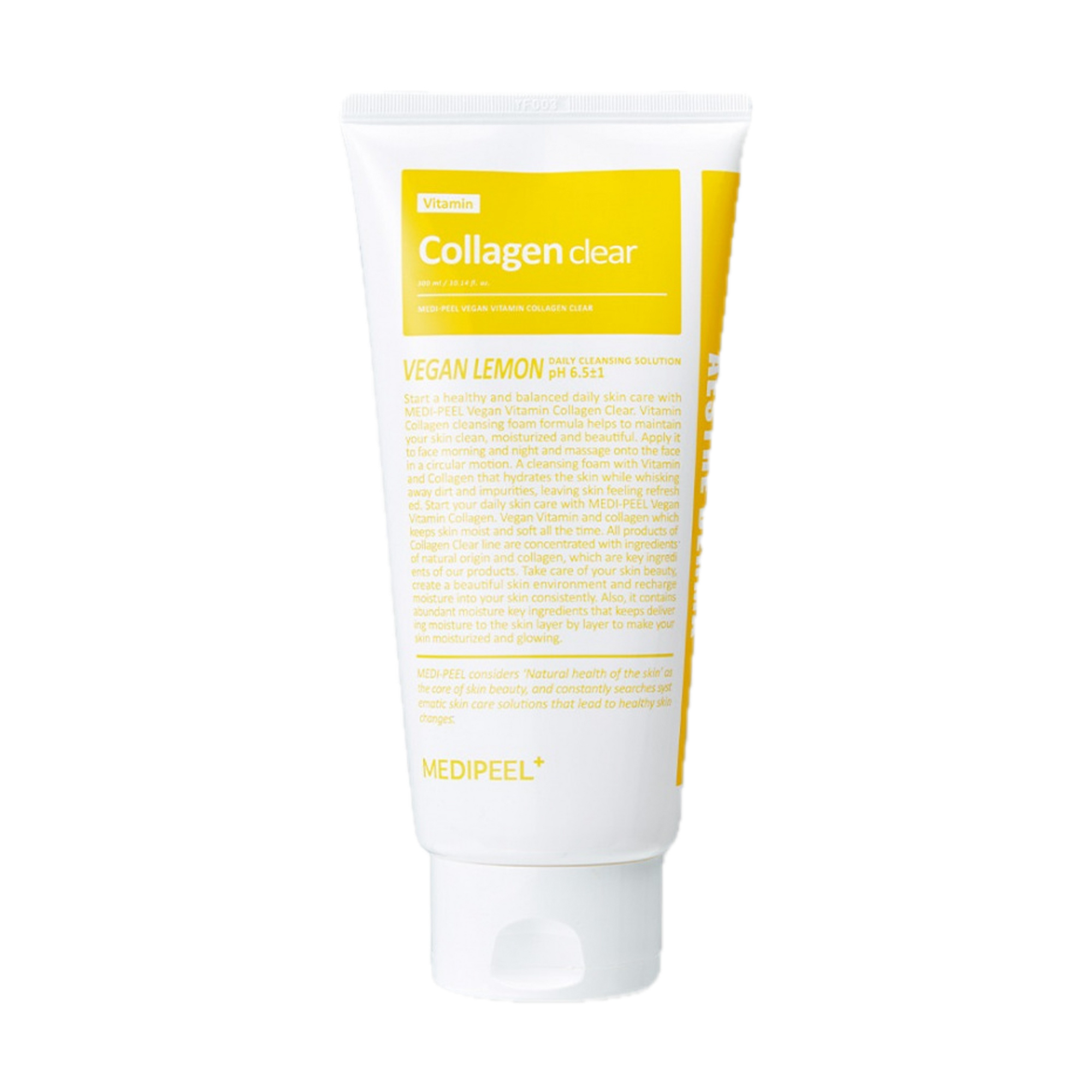 Освітлювальна гель-пінка для обличчя Medi-Peel Vegan Vitamin Collagen Clear з колагеном, 300 мл