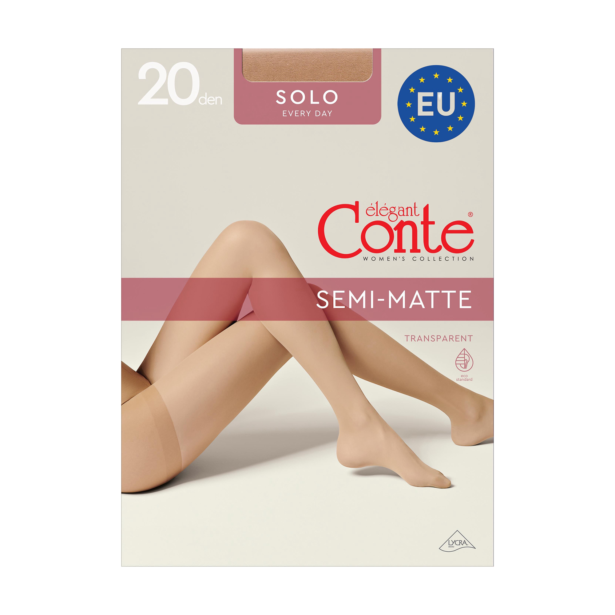 Колготки жіночі Conte elegant Solo з шортиками 20 DEN, Natural, розмір 4