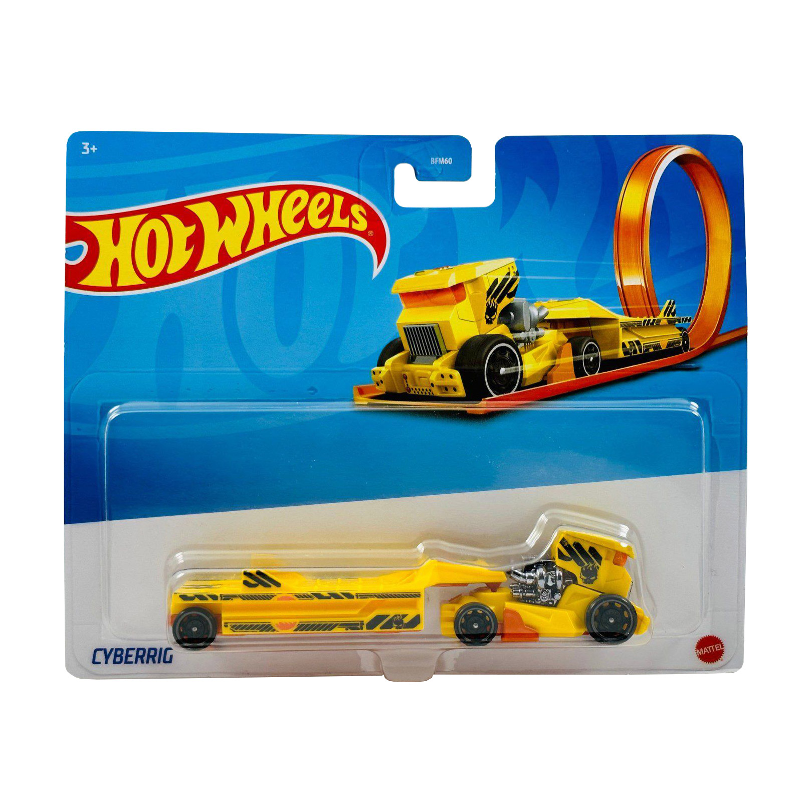 

Вантажівка-трейлер Hot Wheels Cyberrig, жовто-помаранчева, від 3 років, 20.5*16.5*4 см (BFM60)