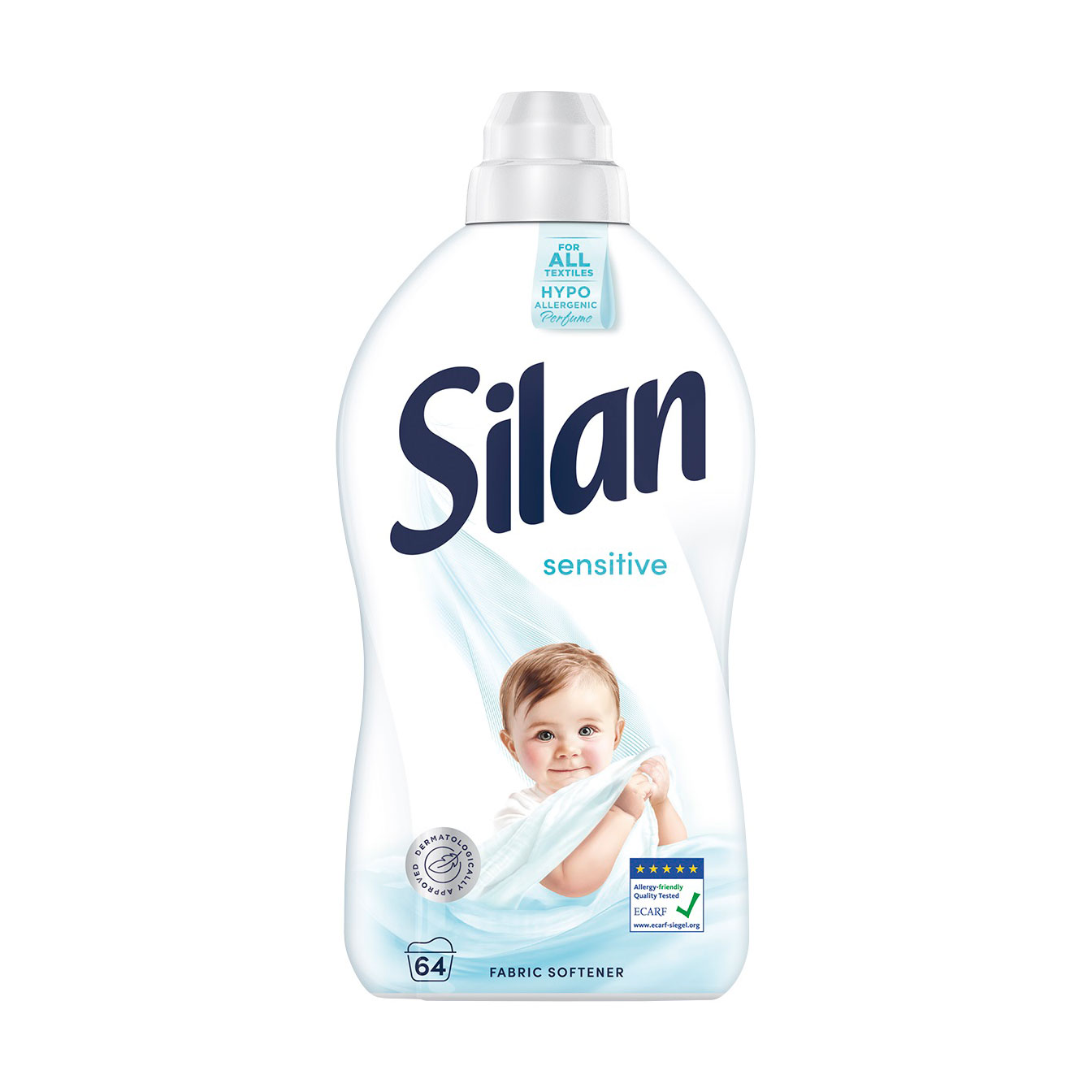 

Уцінка! Кондиціонер для білизни Silan Sensitive, 64 цикли прання, 1.408 л