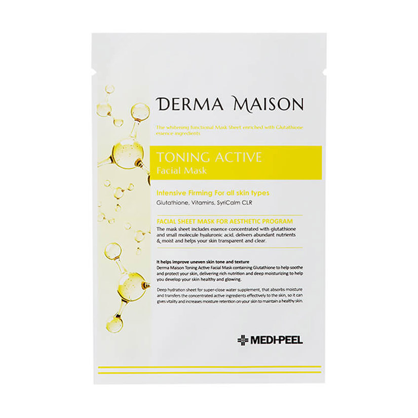 

Уцінка! Тканинна маска для обличчя Medi-Peel Derma Maison Toning Active Facial Mask, 23 мл