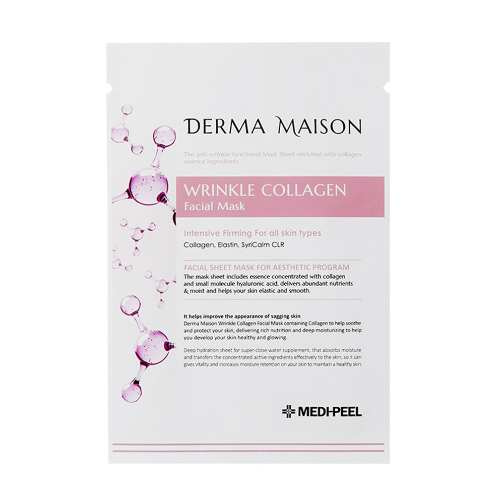 

Уцінка! Тканинна маска для обличчя Medi-Peel Derma Maison Wrinkle Collagen Facial Mask, 23 мл
