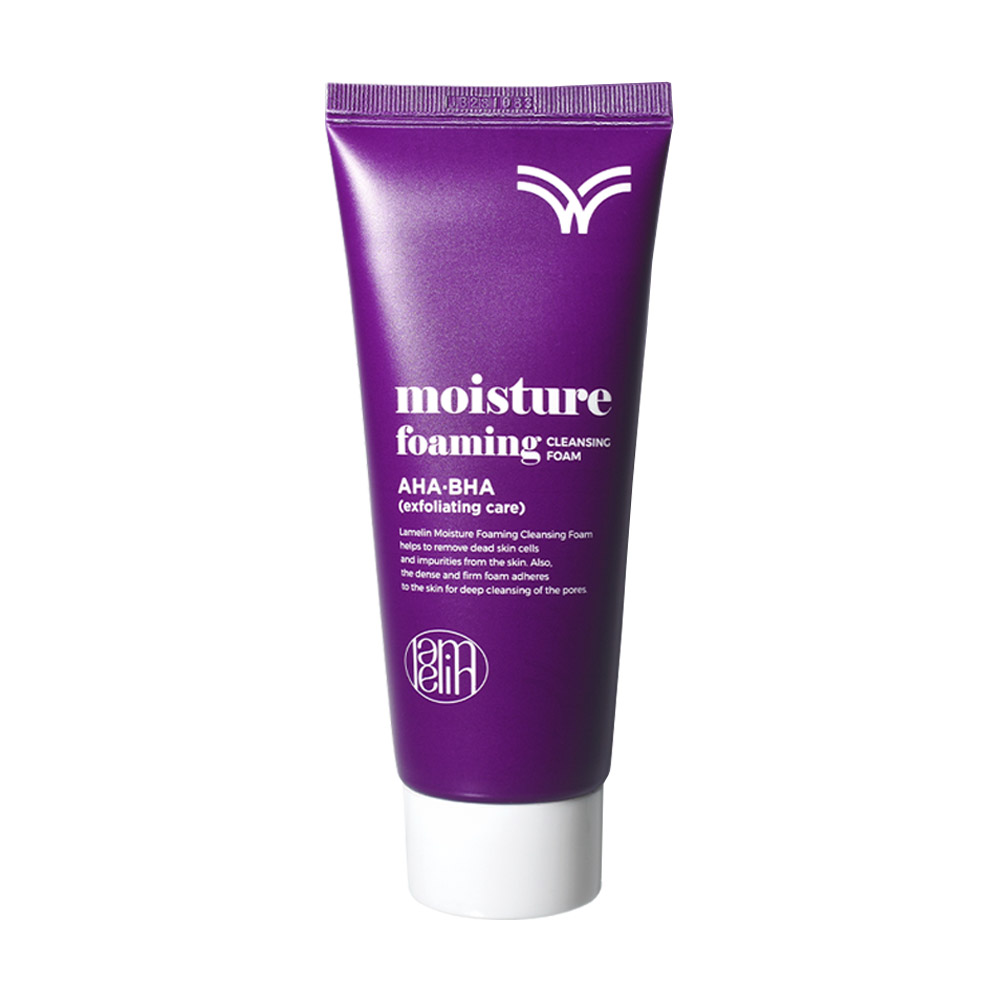 

Уцінка! Пінка для вмивання Lamelin Moisture Foaming Cleansing Foam з AHA та BHA кислотами, 100 мл