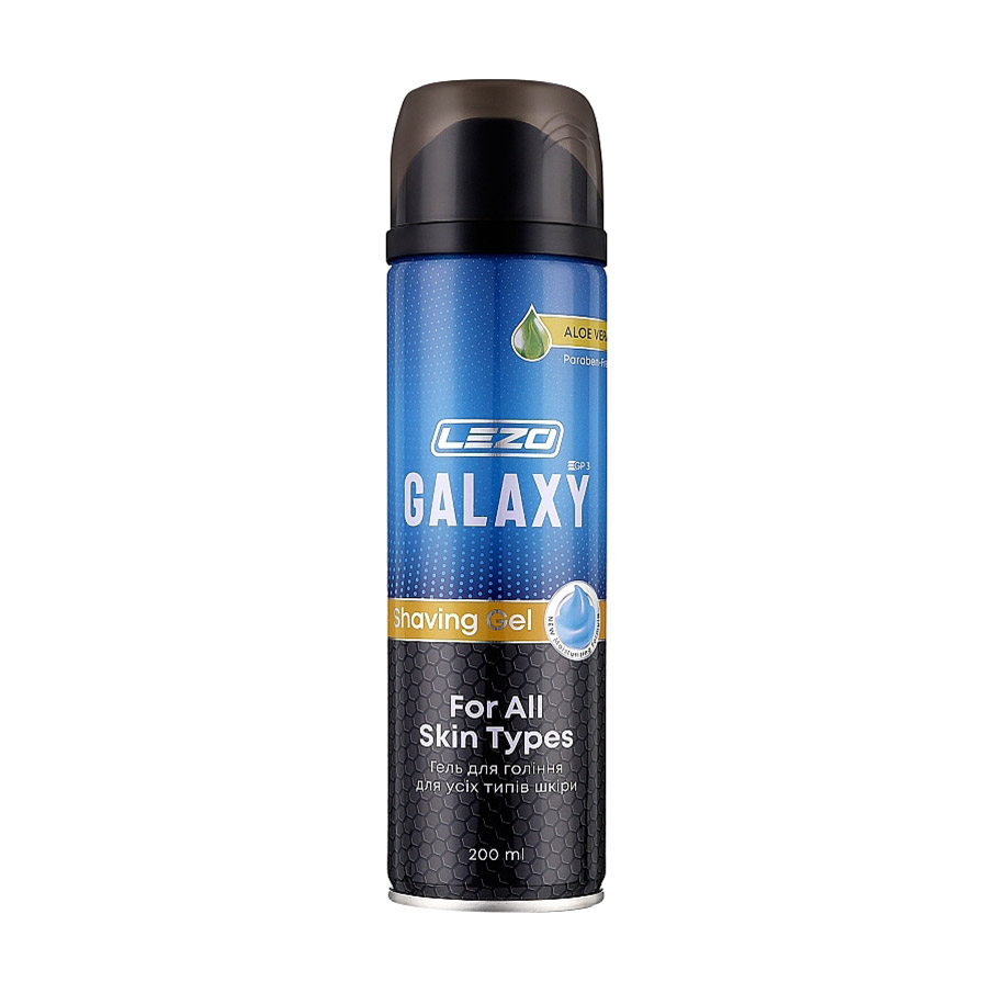 Чоловічий гель для гоління Lezo Galaxy Shaving Gel для всіх типів шкіри, 200 мл