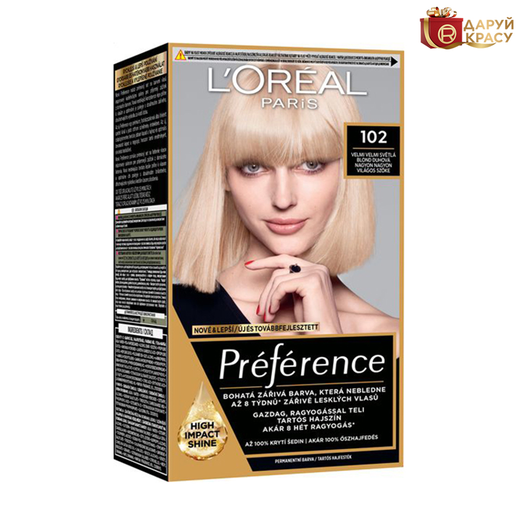 

Стійка фарба для волосся L'Oreal Paris Preference 102, 174 мл