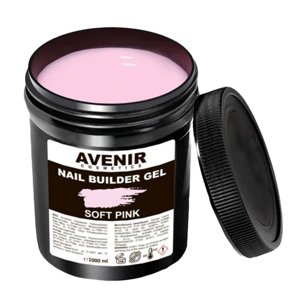 

Гель для нарощування нігтів Avenir Cosmetics Builder Gel Pro 03 Soft Pink, 1 л