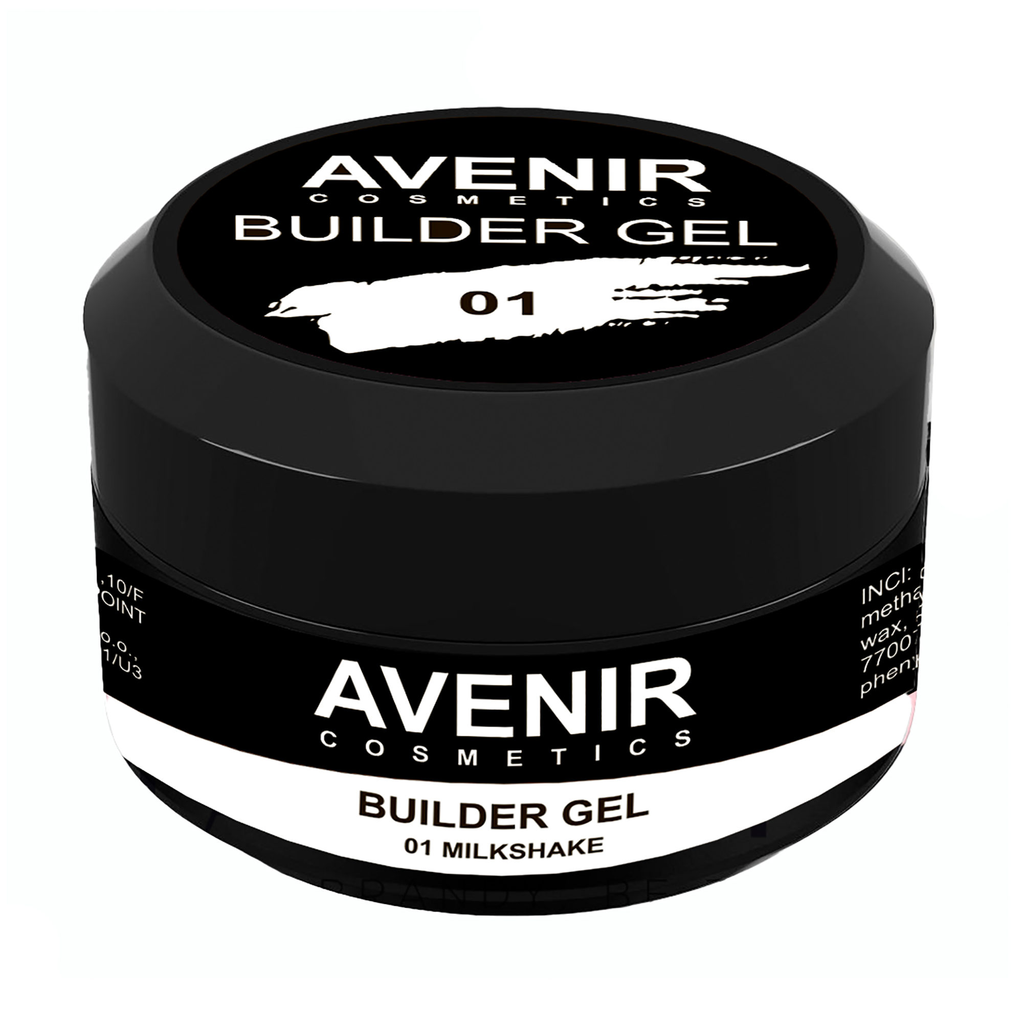 

Гель для нарощування нігтів Avenir Cosmetics Builder Gel Pro 01 Milkshake, 15 мл
