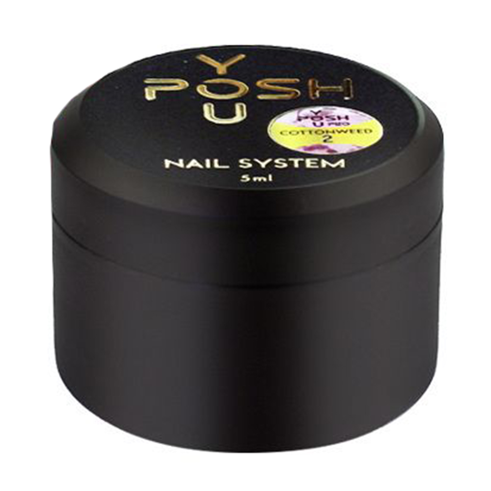 

Гель для дизайну нігтів You Posh Cotton Weed з сухоцвітами, 02 Бузковий, 5 мл