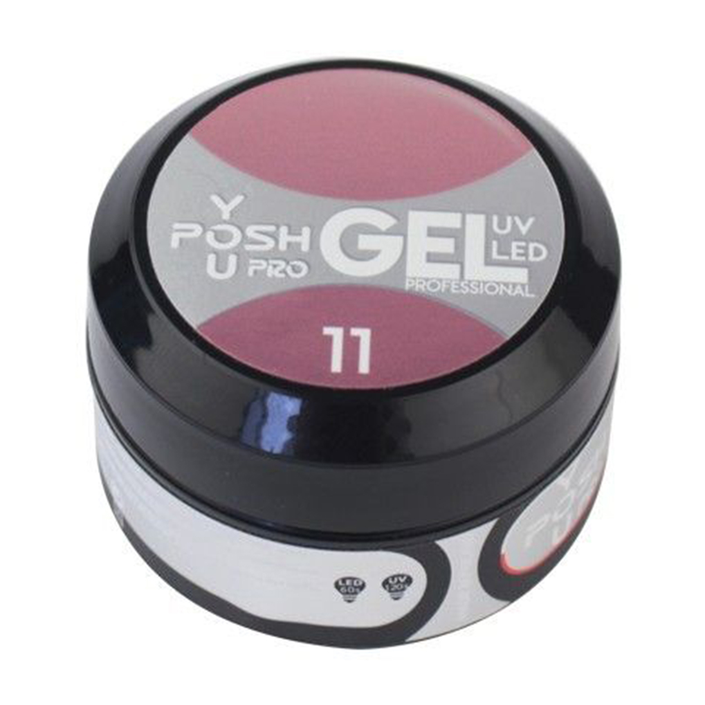 

Однофазний гель для нарощування нігтів You Posh Builder Gel 11 М'який рожевий, 15 мл