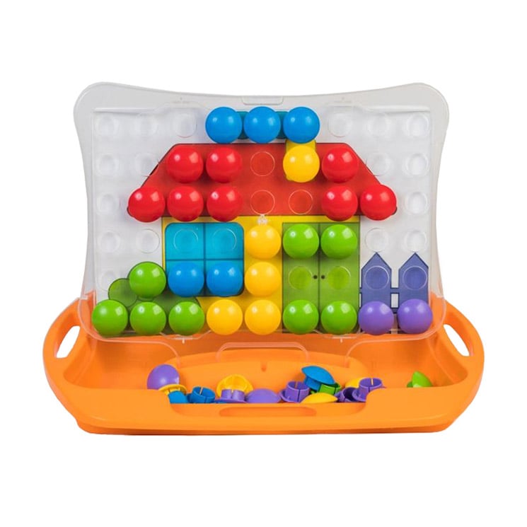 

Розвивальна іграшка Tigres Моя перша мозаїка, помаранчева, 33*42.5*6 см, від 1 року (39370)