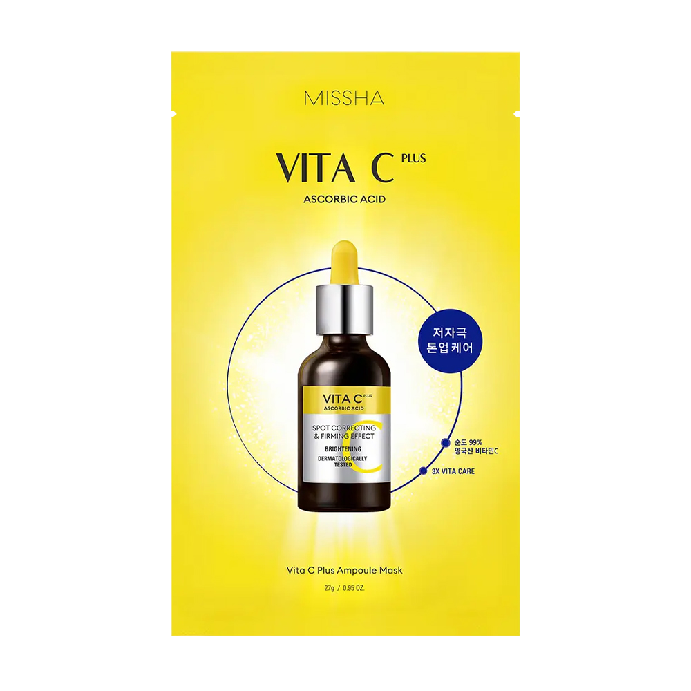 

Тканинна маска для обличчя Missha Vita C Plus Ampoule Mask, 27 г