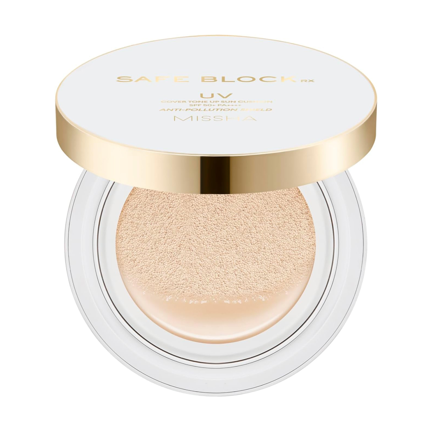 

Сонцезахисний кушон для обличчя Missha Safe Block RX UV Cover Tone Up Sun Cushion, SPF 50+ PA++++, 14 г
