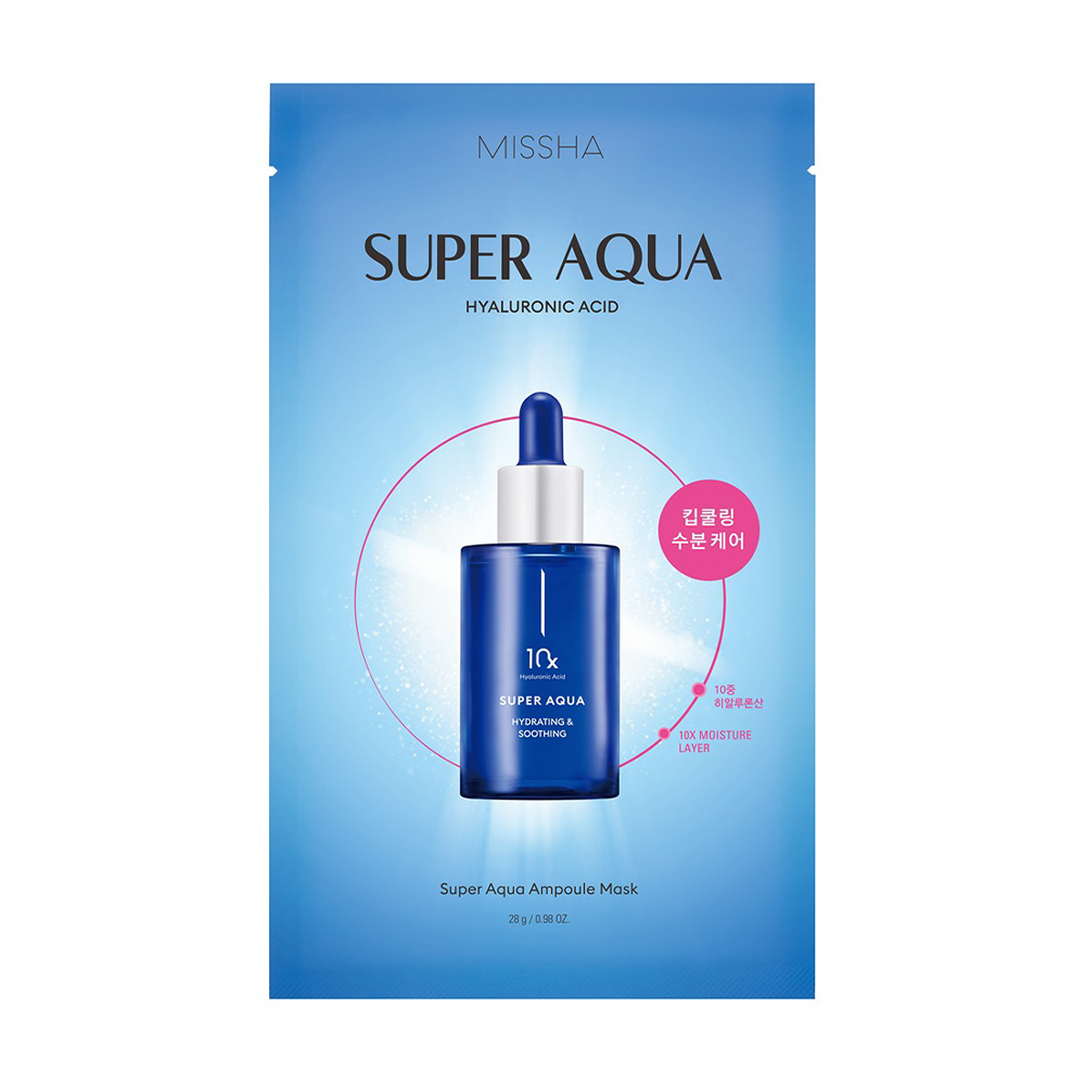 

Зволожувальна ампульна маска для обличчя Missha Super Aqua Ampoule Mask, 28 г