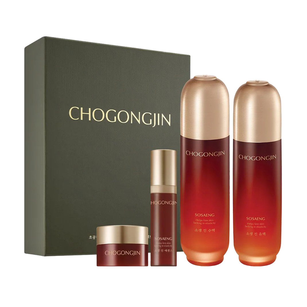 

Набір для обличчя Missha Chogongjin Sosaeng Essential Set (тонер, 150 мл + емульсія, 120 мл + крем, 9 мл + есенція, 8 мл)