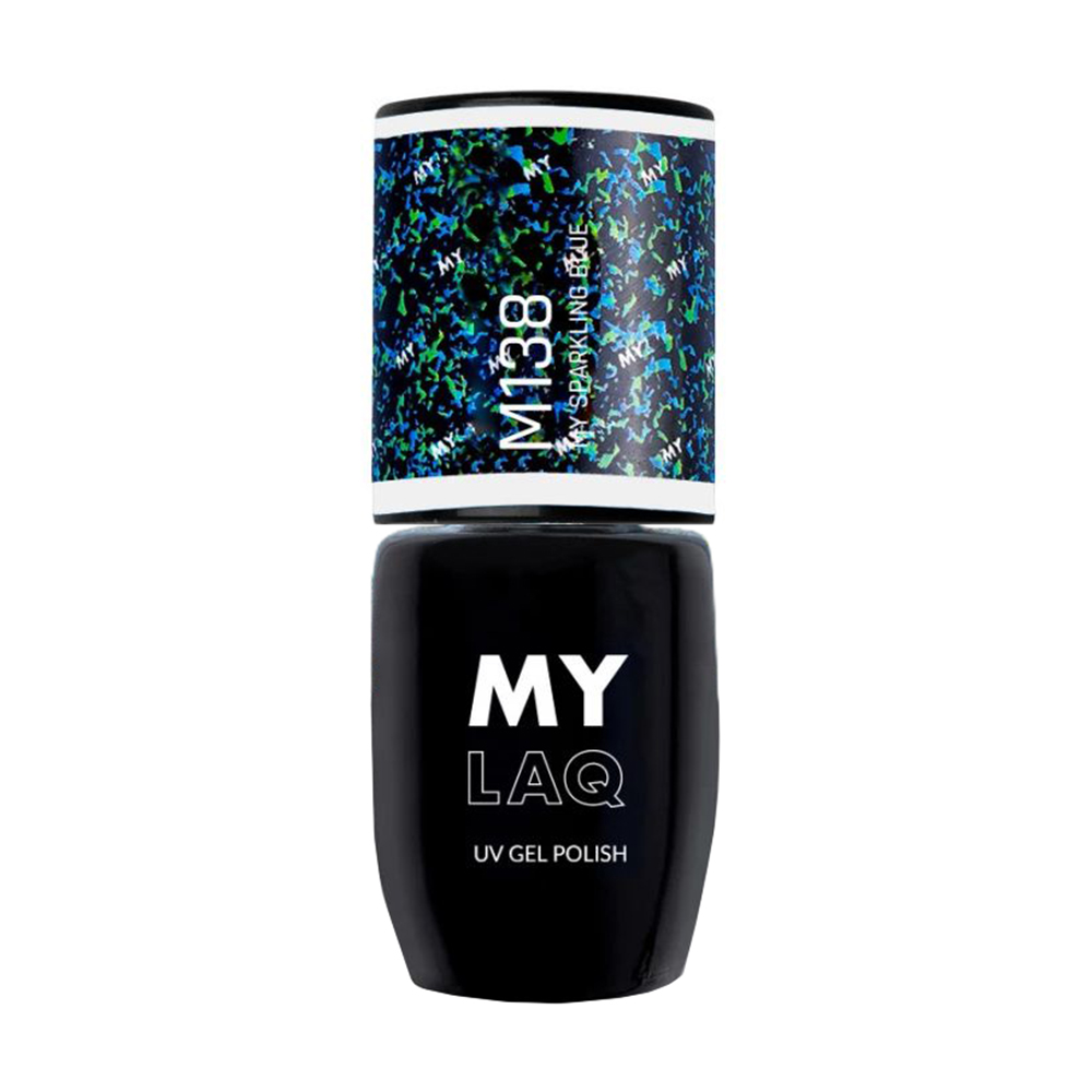

Гібридний лак для нігтів MylaQ UV Gel Polish My Sparkling Blue, 5 мл