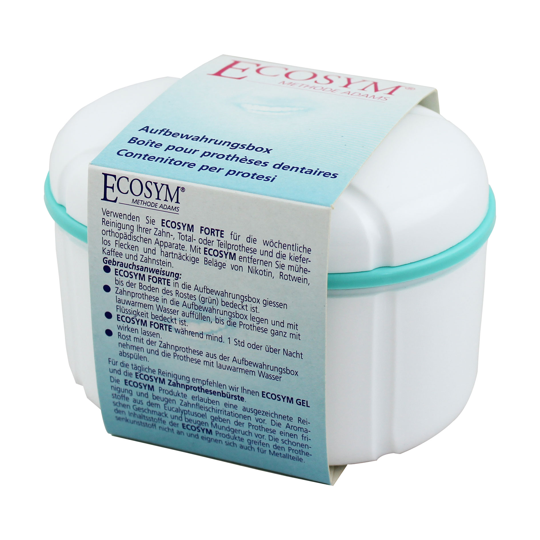 

Контейнер для очищення та зберігання зубних протезів та ортодонтичних апаратів ECOSYM, 1 шт