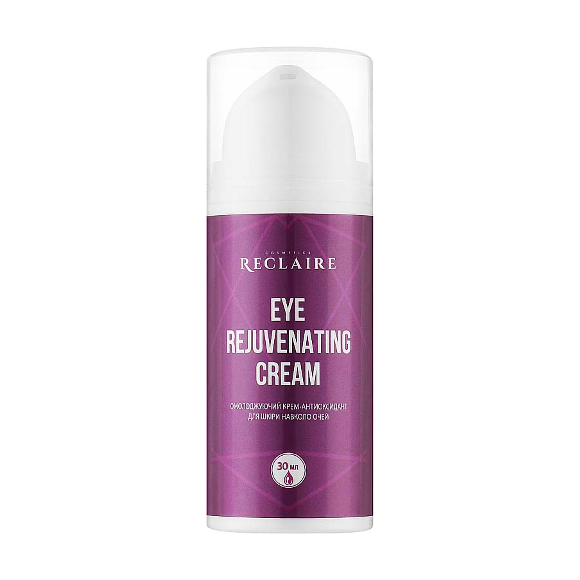 

Омолоджувальний крем-антиоксидант для шкіри навколо очей Reclaire Rejuvenating Eye Cream, 30 мл