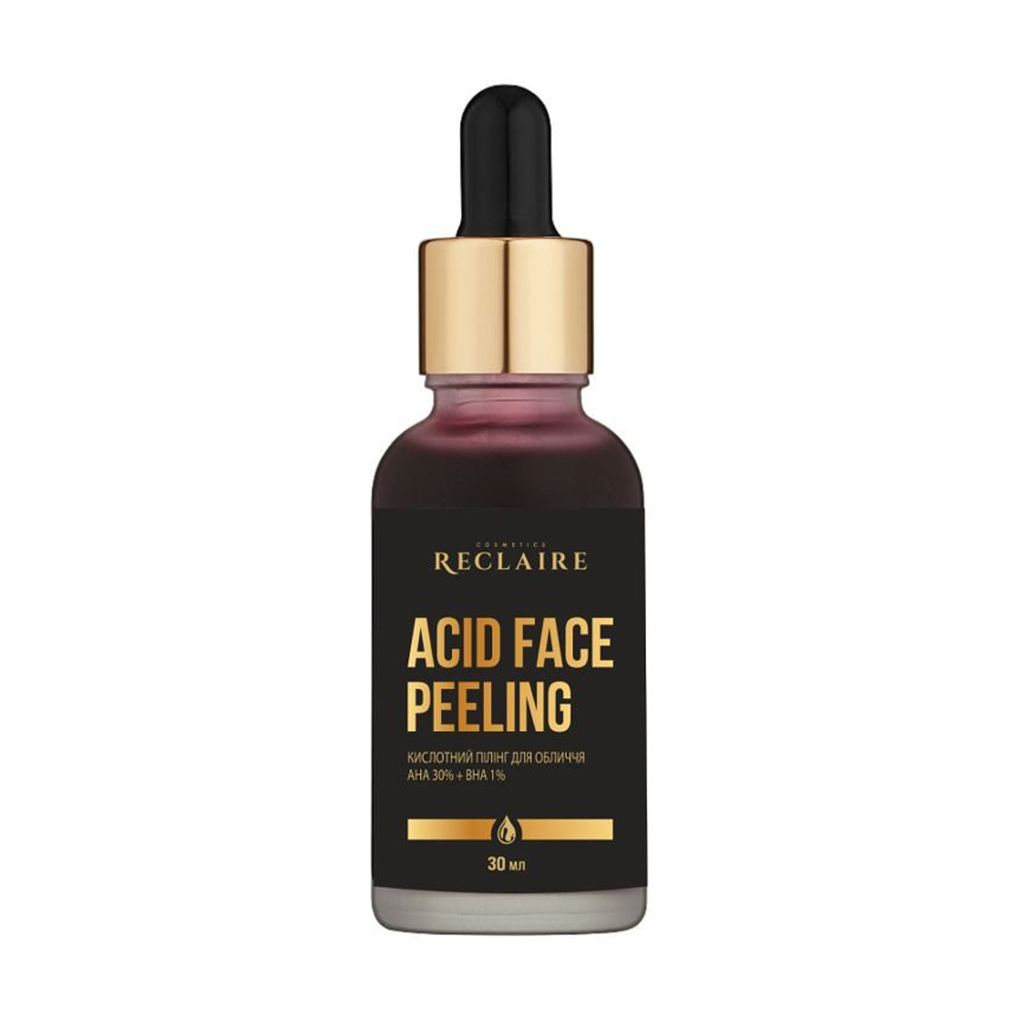 

Кислотний пілінг для обличчя Reclaire Acid Face Peelling з AHA 30% + BHA 1%, 30 мл