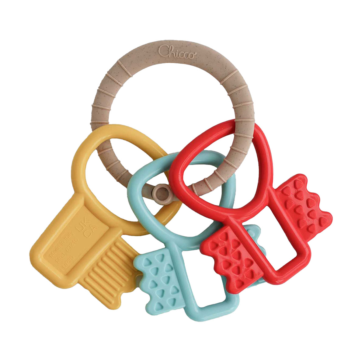 

Дитяча іграшка брязкальце-прорізувач Chicco Eco+ Ключики, від 3 місяців (63216.30)