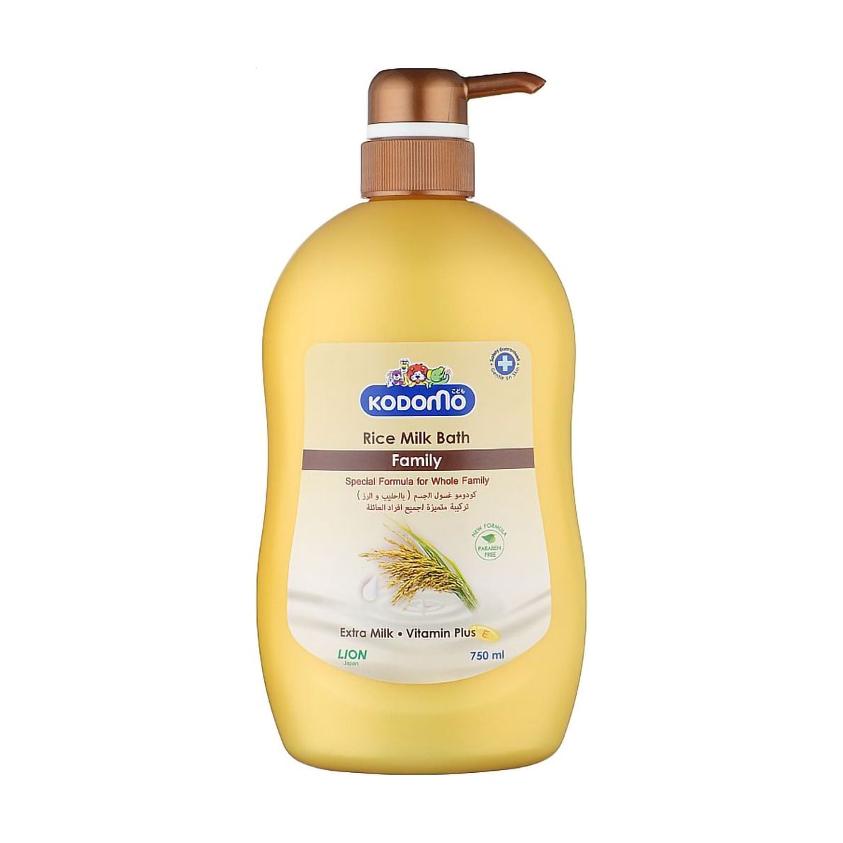 Крем-гель для душу Kodomo Rice Milk Bath Family, 750 мл