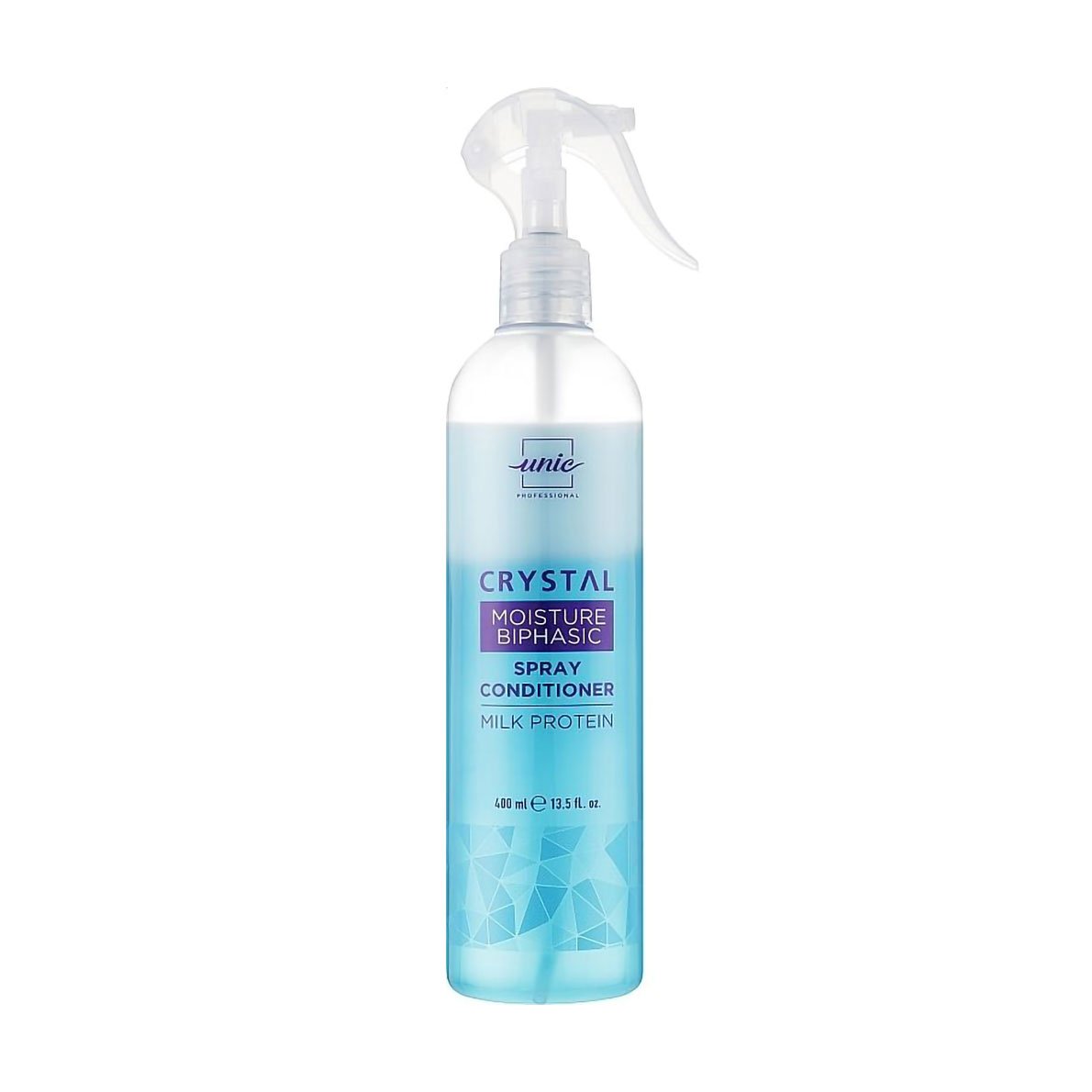 

Зволожувальний двофазний кондиціонер-спрей для волосся Unic Professional Crystal Moisture Biphasic Spray Conditioner, 400 мл
