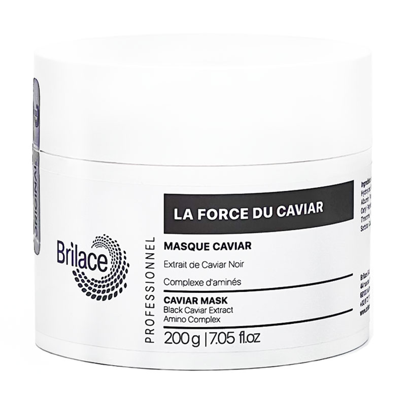 

Омолоджувальна маска для обличчя Brilace Caviar Mask з екстрактом чорної ікри, 200 г