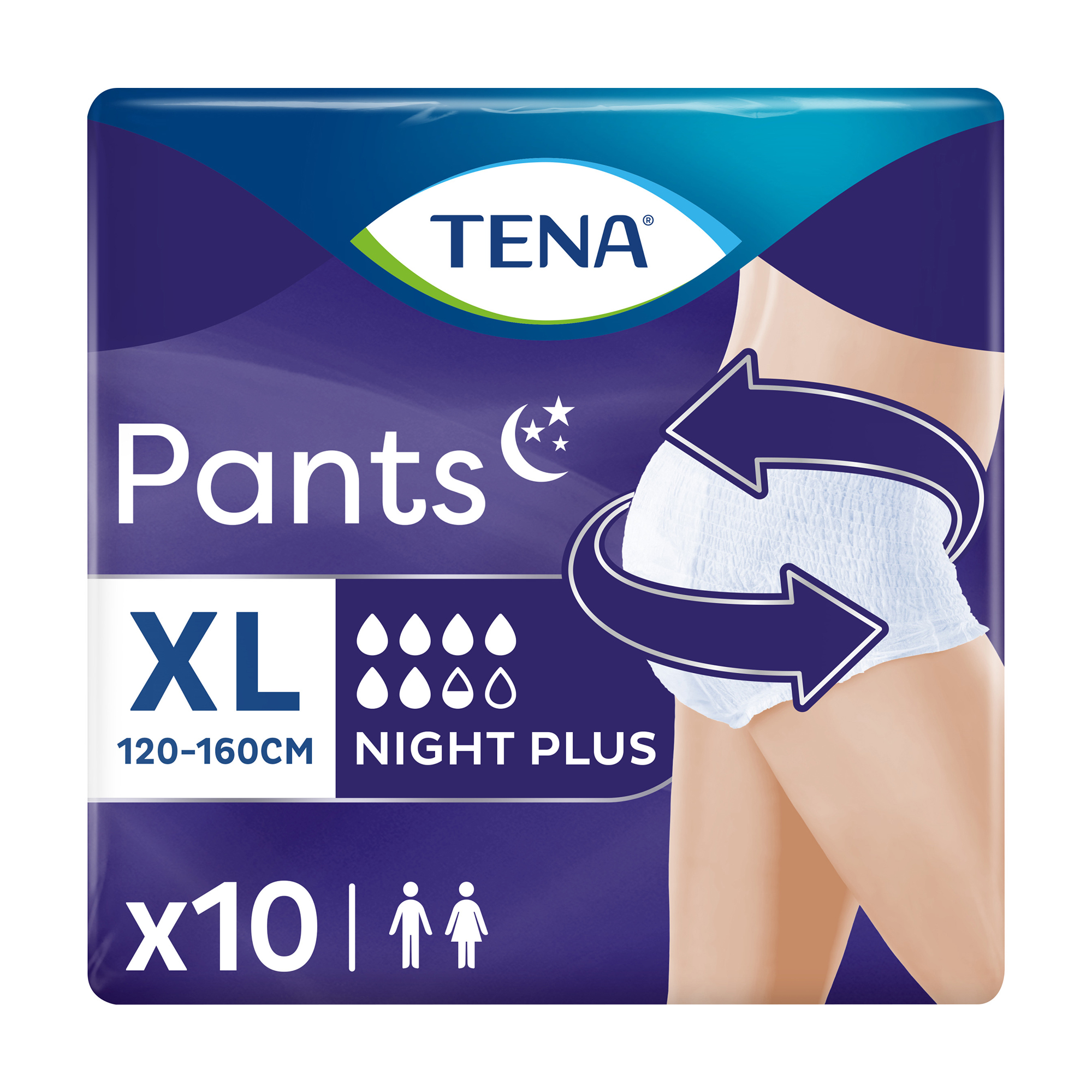 

Урологічні труси-підгузки для дорослих TENA Pants Plus Night, розмір XL, 10 шт