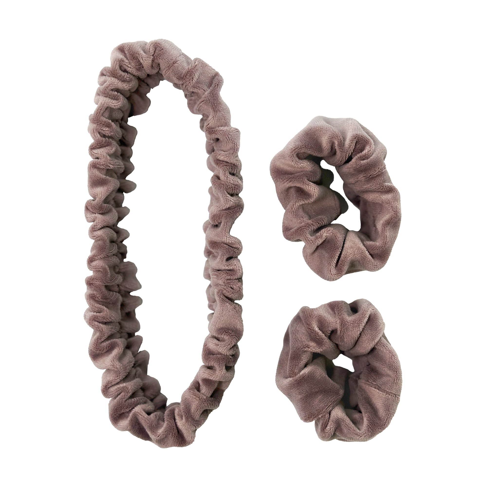 

Набір аксесуарів для вмивання INBK бежевий (нарукавники, 2 шт + пов'язка косметична)