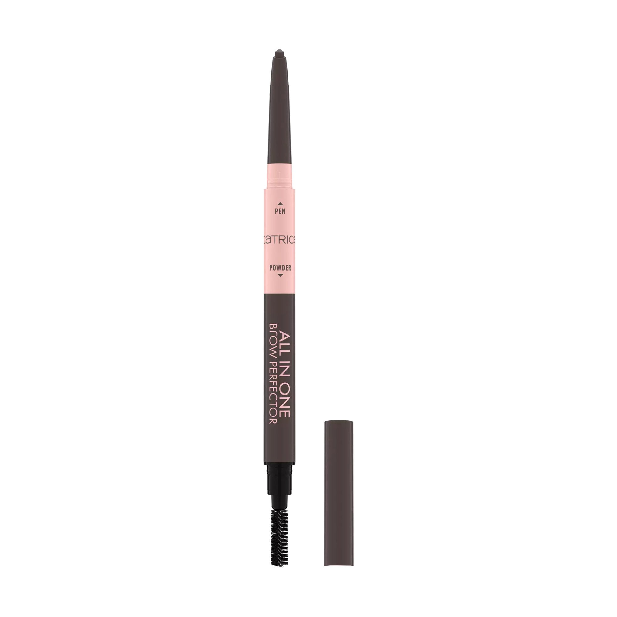 

Олівець для брів 3в1 Catrice All In One Brow Perfector зі щіточкою, 030 Dark Brown, 0.4 г
