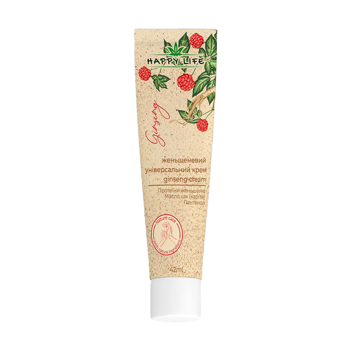 

Женьшеневий універсальний крем для тіла Happy Life Ginseng Cream, 42 мл