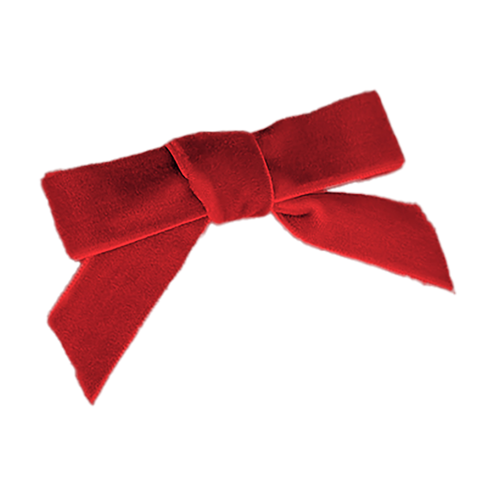 

Бант для волосся Miso оксамитовий, червоний, 1 шт (ZA002-3)