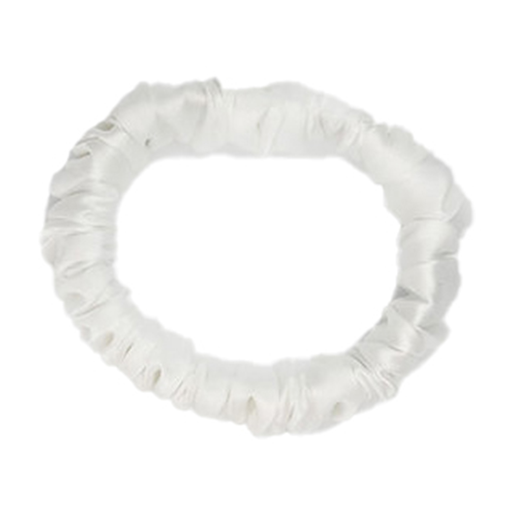 

Резинка для волосся Miso Mini шовкова, біла, 1 шт (QW98-3)