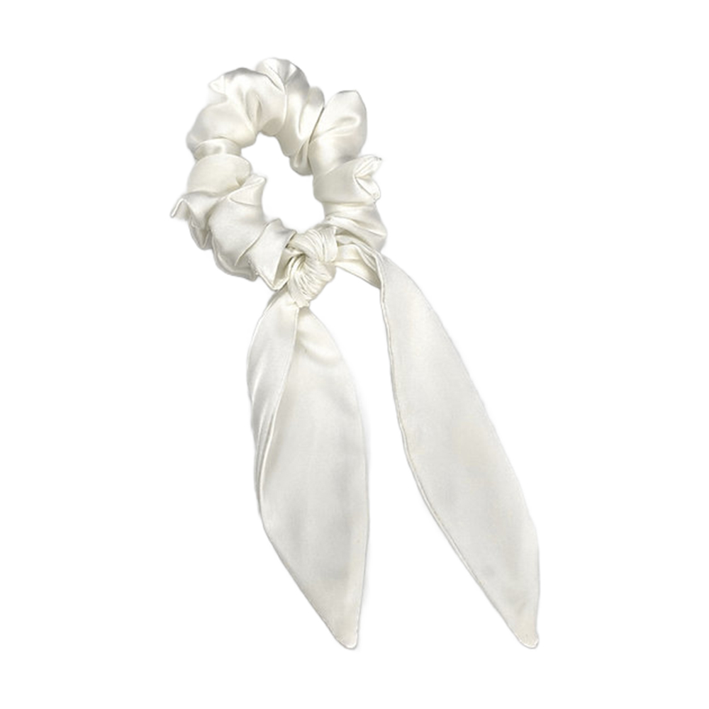 

Резинка для волосся Miso Twilly шовкова, біла, 1 шт (Q178-3)