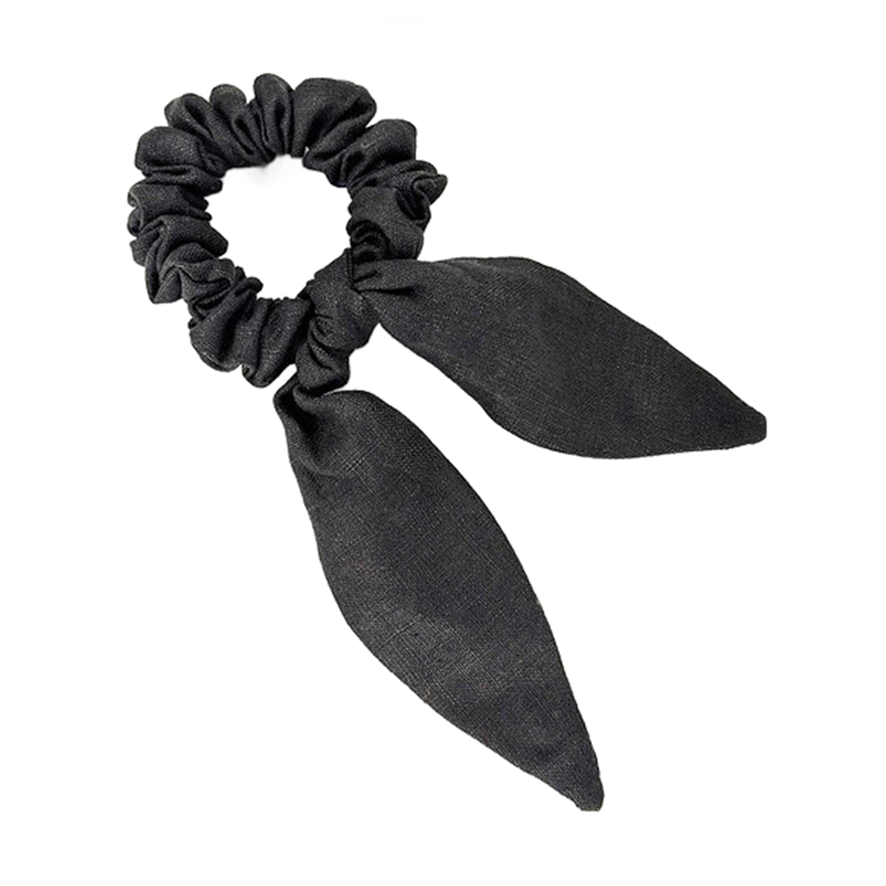 

Резинка для волосся Miso Twilly лляна, чорна, 1 шт (RT17-2)