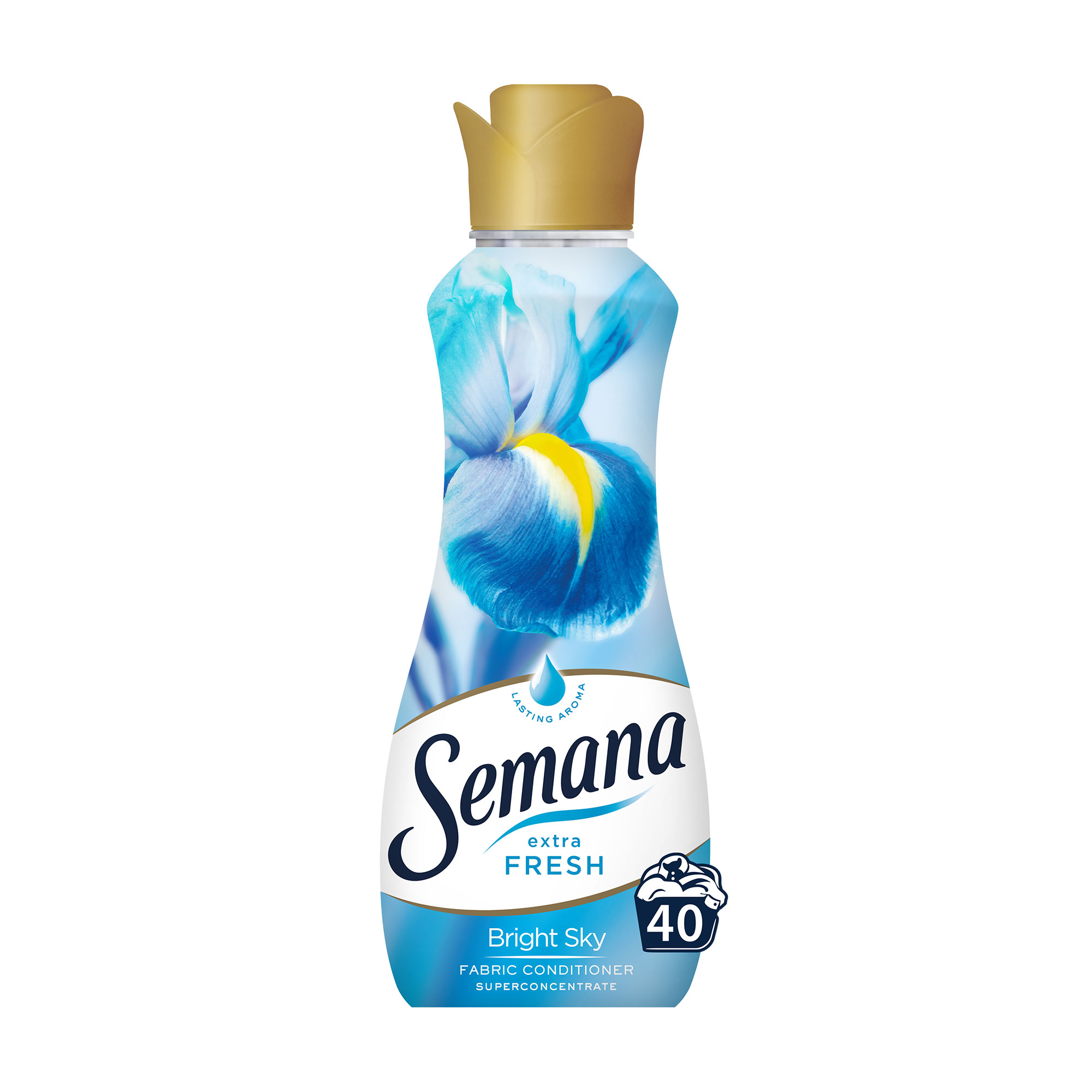 

Кондиціонер для білизни Semana Extra Fresh Bright Sky, 40 циклів прання, 800 мл