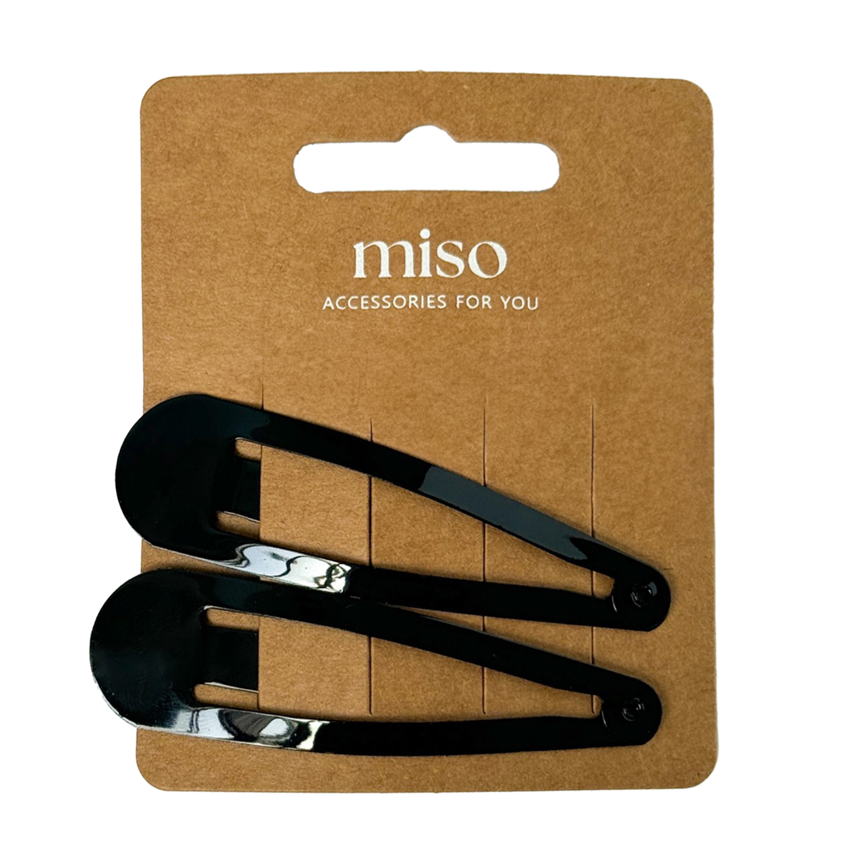 

Зажим для волосся Miso чорний, 2 шт (G20H176)